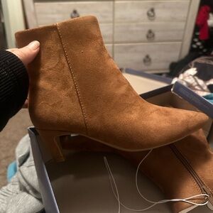 Tan Suede Ankle Boots